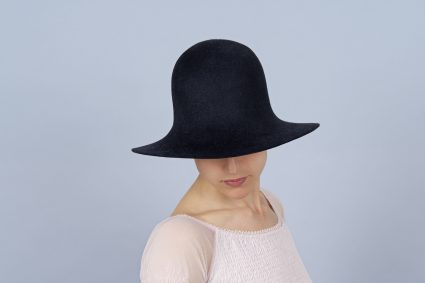 chapeau modiste noir